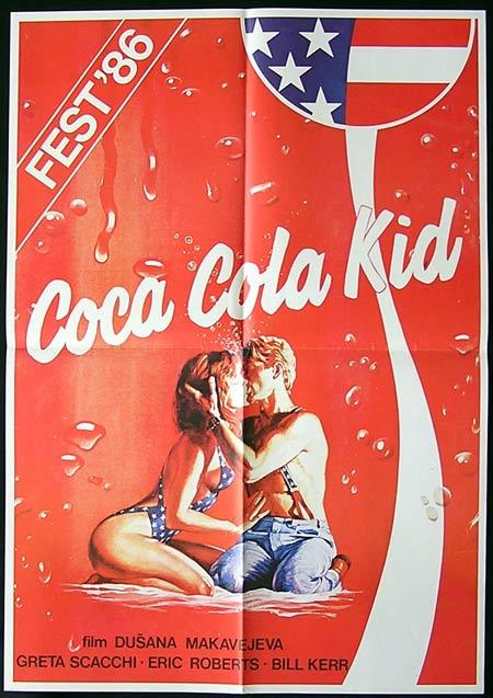 COCA COLA KID, The ’85 Eric Roberts RARE YUGOSLAV Movie poster