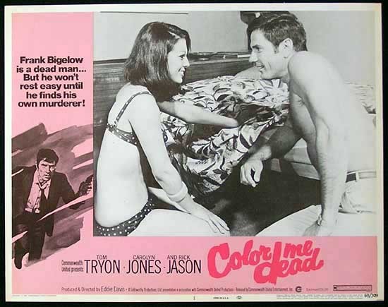 COLOR ME DEAD Lobby Card #1 1969 Tom Tryon FILM NOIR Australian Made Film
