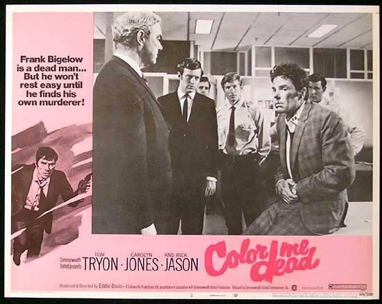 COLOR ME DEAD Lobby Card #3 1969 Tom Tryon FILM NOIR Australian Made Film