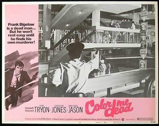 COLOR ME DEAD Lobby Card #5 1969 Tom Tryon FILM NOIR Australian Made Film