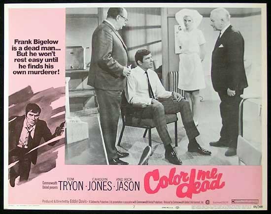 COLOR ME DEAD Lobby Card #7 1969 Tom Tryon FILM NOIR Australian Made Film