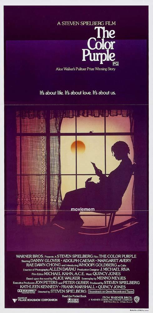 THE COLOR PURPLE Original Daybill Movie Poster Danny Glover Whoopi Goldberg