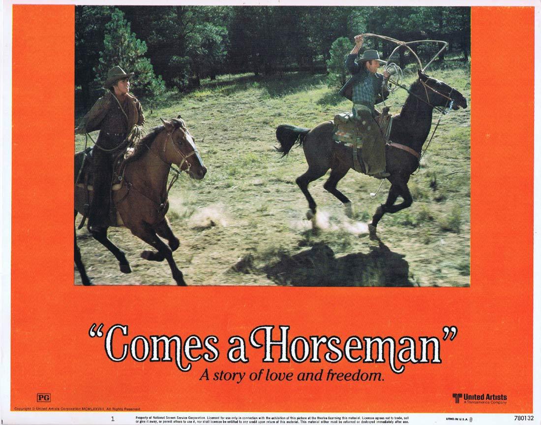 COMES A HORSEMAN Original Lobby Card 1 James Caan Jane Fonda
