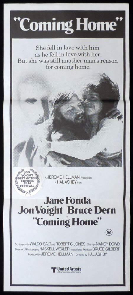 COMING HOME Original Daybill Movie Poster Jane Fonda Jon Voight