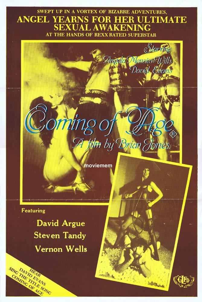 COMING OF AGE Original Movie Poster DAVID EVANS AC/DC Vernon Wells Sexploitation