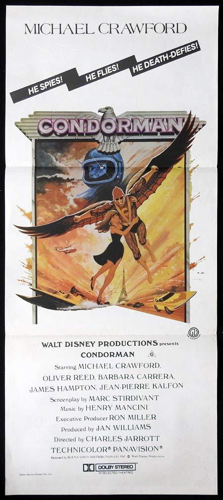 CONDORMAN Original Daybill Movie Poster Michael Crawford Oliver Reed