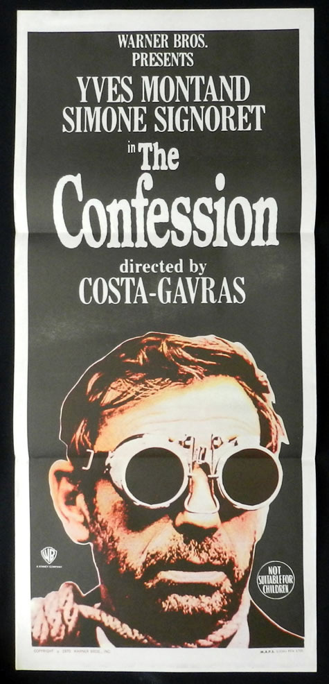 THE CONFESSION 1970 L’Aveu Montand RARE Daybill Movie Poster