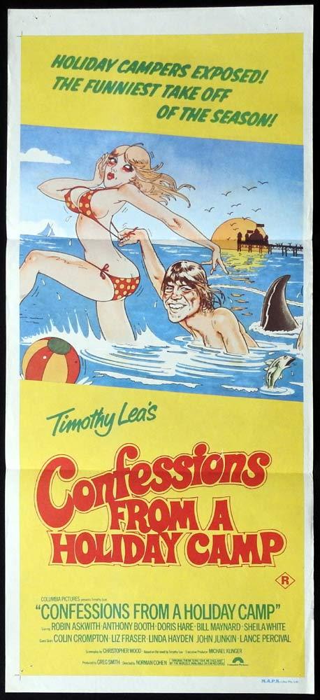 CONFESSIONS FROM A HOLIDAY CAMP Original Daybill Movie Poster Lynn Redgrave