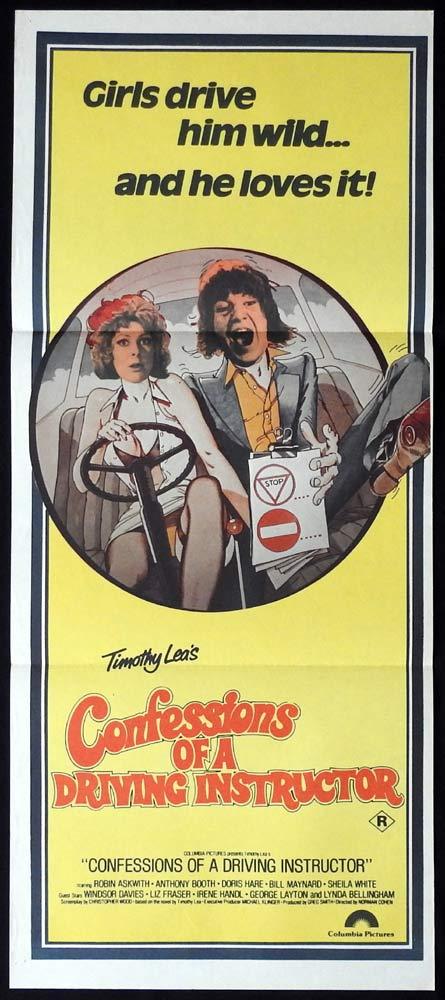 CONFESSIONS OF A DRIVING INSTRUCTOR Original Daybill Movie Poster Robin Askwith Antony Booth