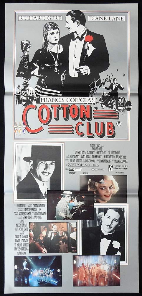 THE COTTON CLUB Daybill Movie Poster Richard Gere Gregory Hines Diane Lane