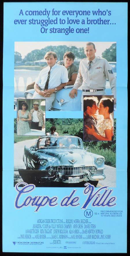 COUPE DE VILLE Original Daybill Movie Poster Patrick Dempsey