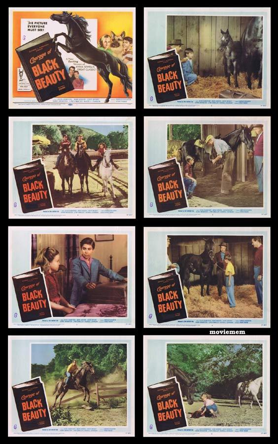 COURAGE OF BLACK BEAUTY Lobby Card Set Johnny Crawford