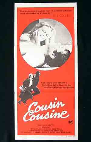 COUSIN COUSINE Original daybill poster Marie-France Pisier