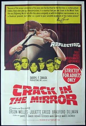CRACK IN THE MIRROR One Sheet Movie Poster Orson Welles