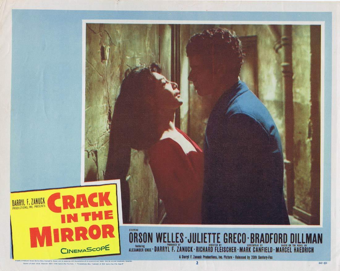 CRACK IN THE MIRROR Lobby card 2 Juliette Greco