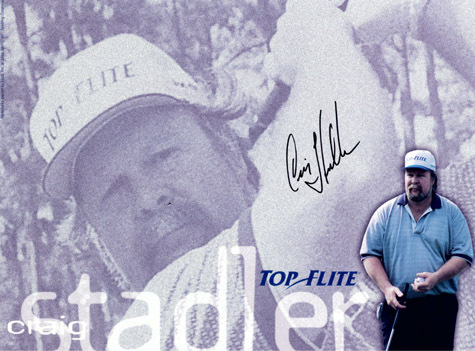 CRAIG STADLER Autograph 8 x 10 Photo Golf