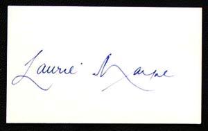 LAURIE MAYNE Cricket Autographed Index Card