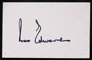 ROSS EDWARDS-Cricket Autographed Index Card