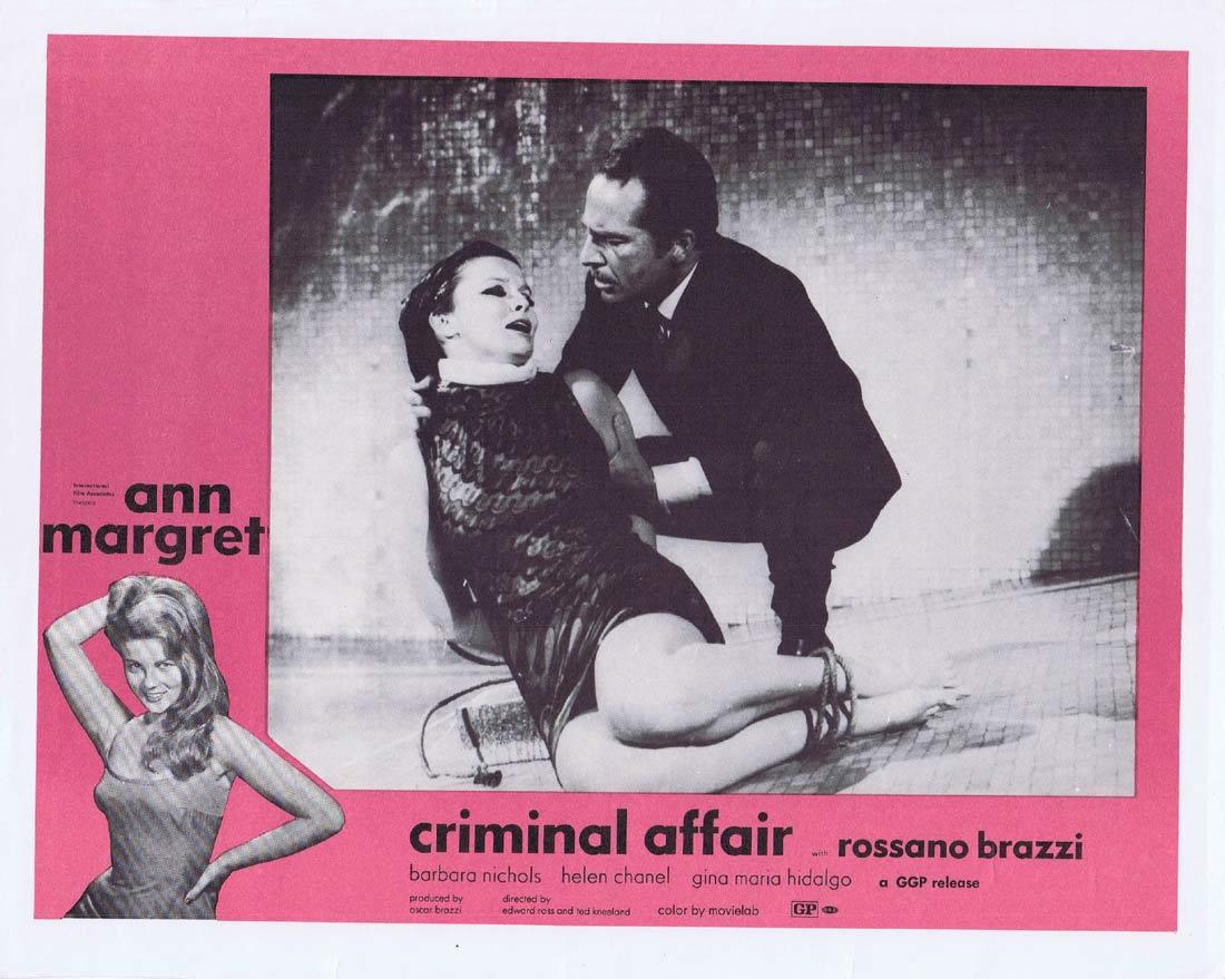 CRIMINAL AFFAIR Vintage Movie Lobby Card 2 Ann Margret Rossano Brazzi