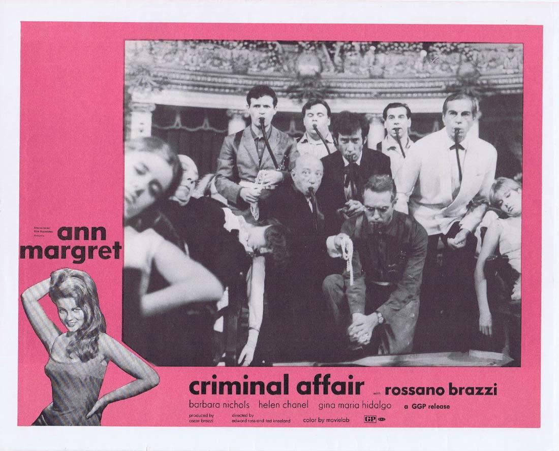 CRIMINAL AFFAIR Vintage Movie Lobby Card 3 Ann Margret Rossano Brazzi