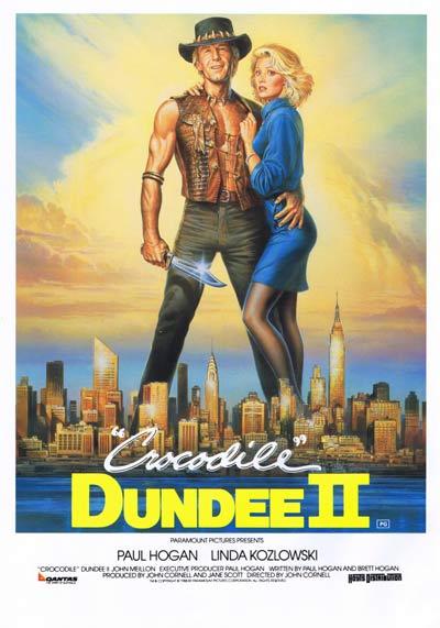 CROCODILE DUNDEE II ’88 Paul Hogan ORIGINAL Handbill / Flyer