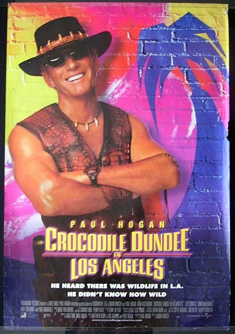 CROCODILE DUNDEE IN LOS ANGELES Australian One Sheet Movie Poster