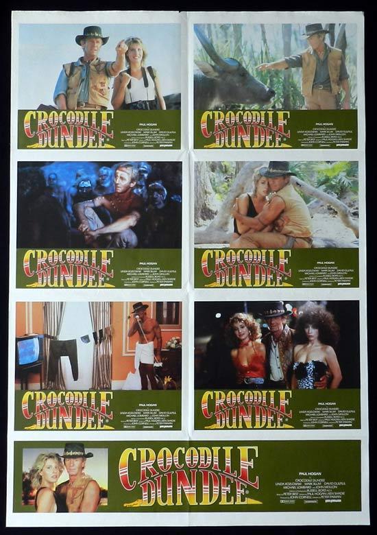 CROCODILE DUNDEE Australian Movie Photo Sheet Paul Hogan