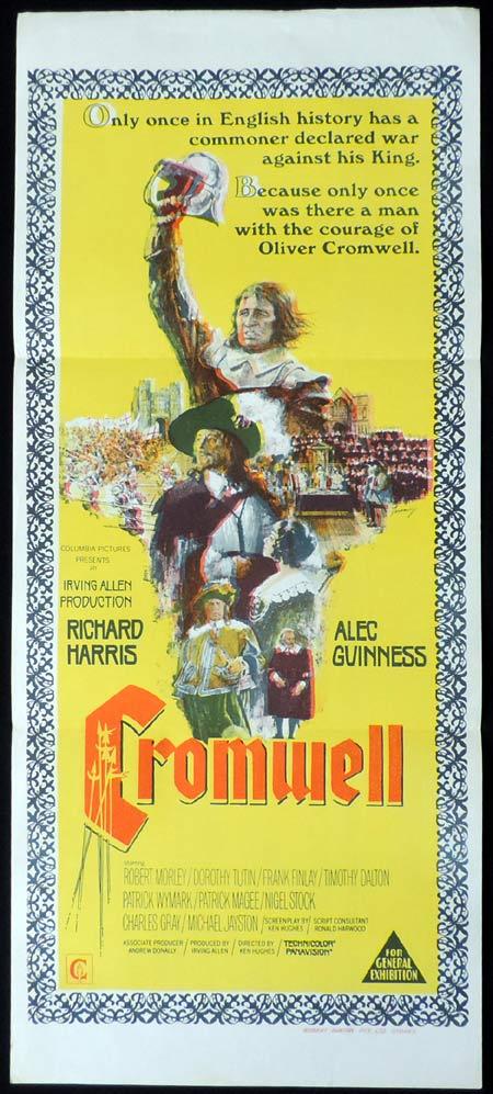 CROMWELL Original Daybill Movie Poster Richard Harris Alec Guinness