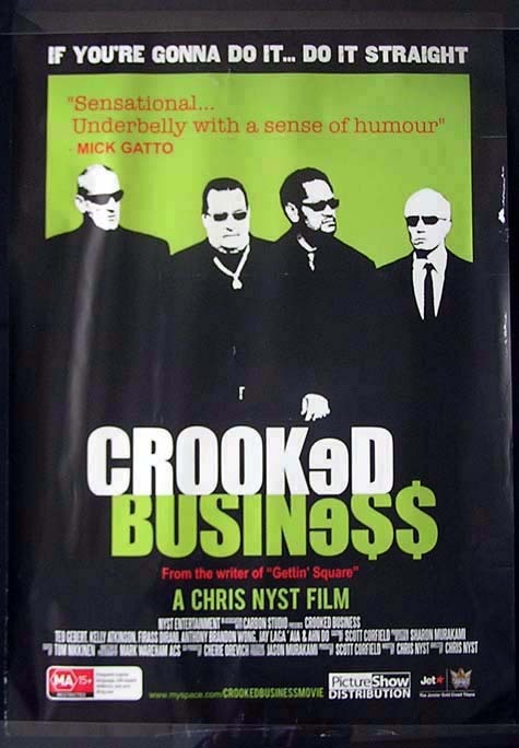 CROOKED BUSINESS Chris Nyst John Bell Movie Poster Australian One sheet