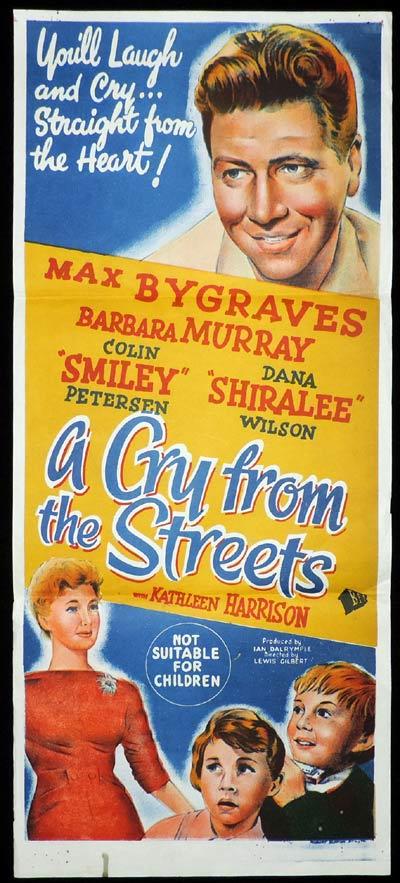 A CRY FROM THE STREETS Daybill Movie Poster Max Bygraves