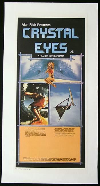 CRYSTAL EYES (1982) Linen Backed Australian SURFING daybill - Moviemem ...