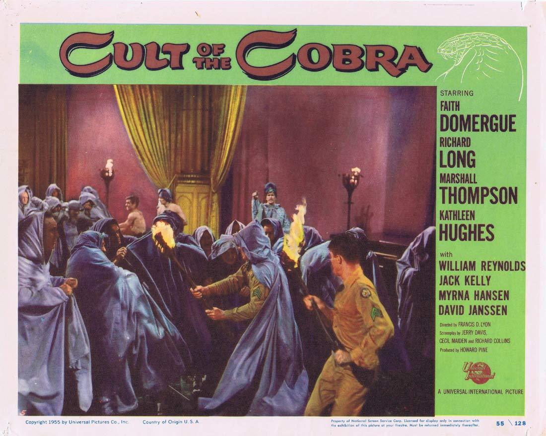 CULT OF THE COBRA Lobby Card 5 Faith Domergue Kathleen Hughes Richard Long Sci fi