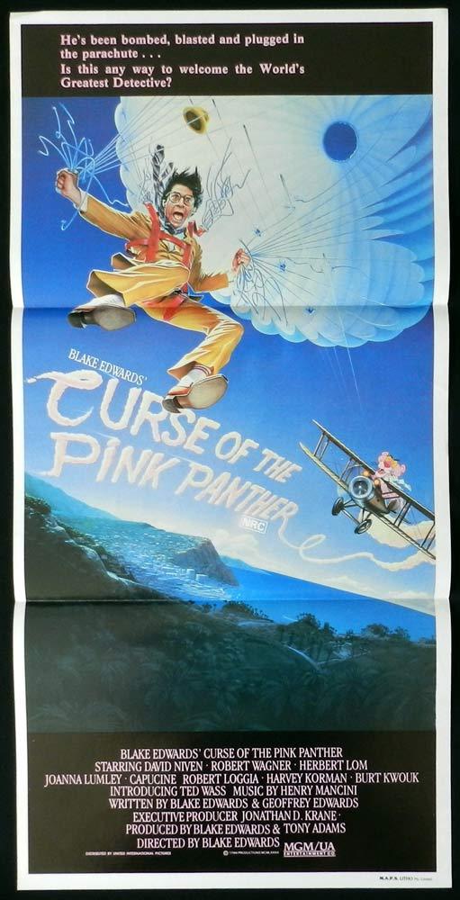 CURSE OF THE PINK PANTHER Rare Daybill Movie Poster David Niven Robert Wagner