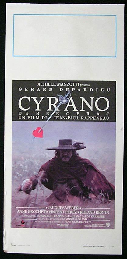 CYRANO DE BERGERAC Italian Locandina Movie Poster Gérard Depardieu