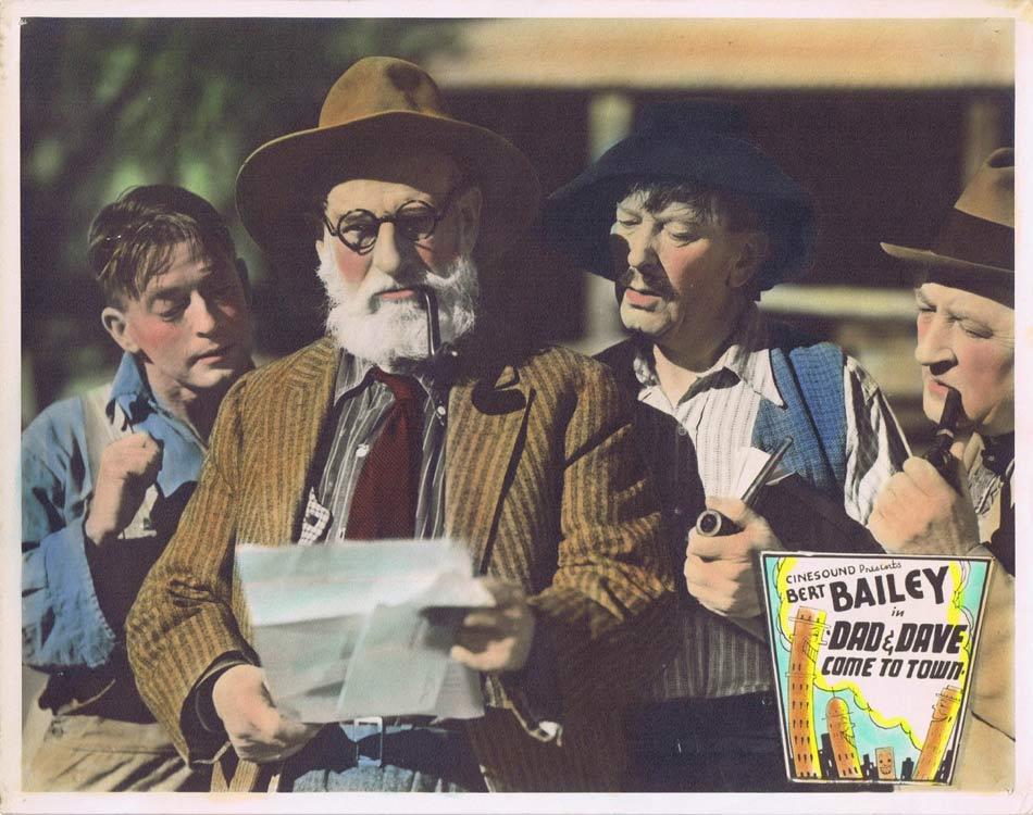DAD AND DAVE COME TO TOWN Australian Lobby Card 3b 1938  Bert Bailey