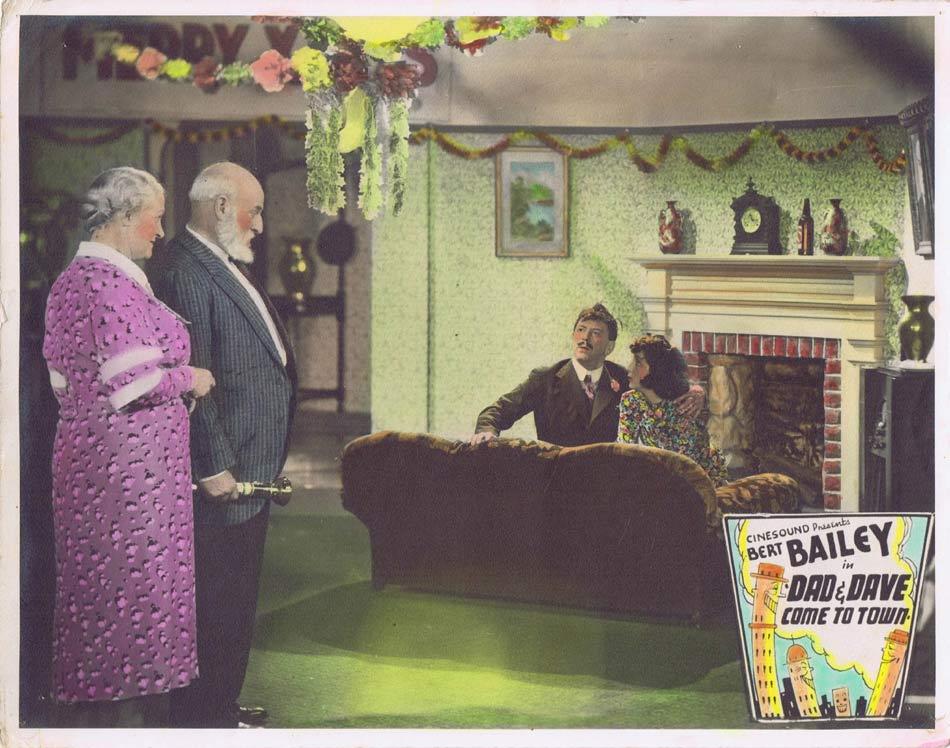 DAD AND DAVE COME TO TOWN Australian Lobby Card 7 1938  Bert Bailey
