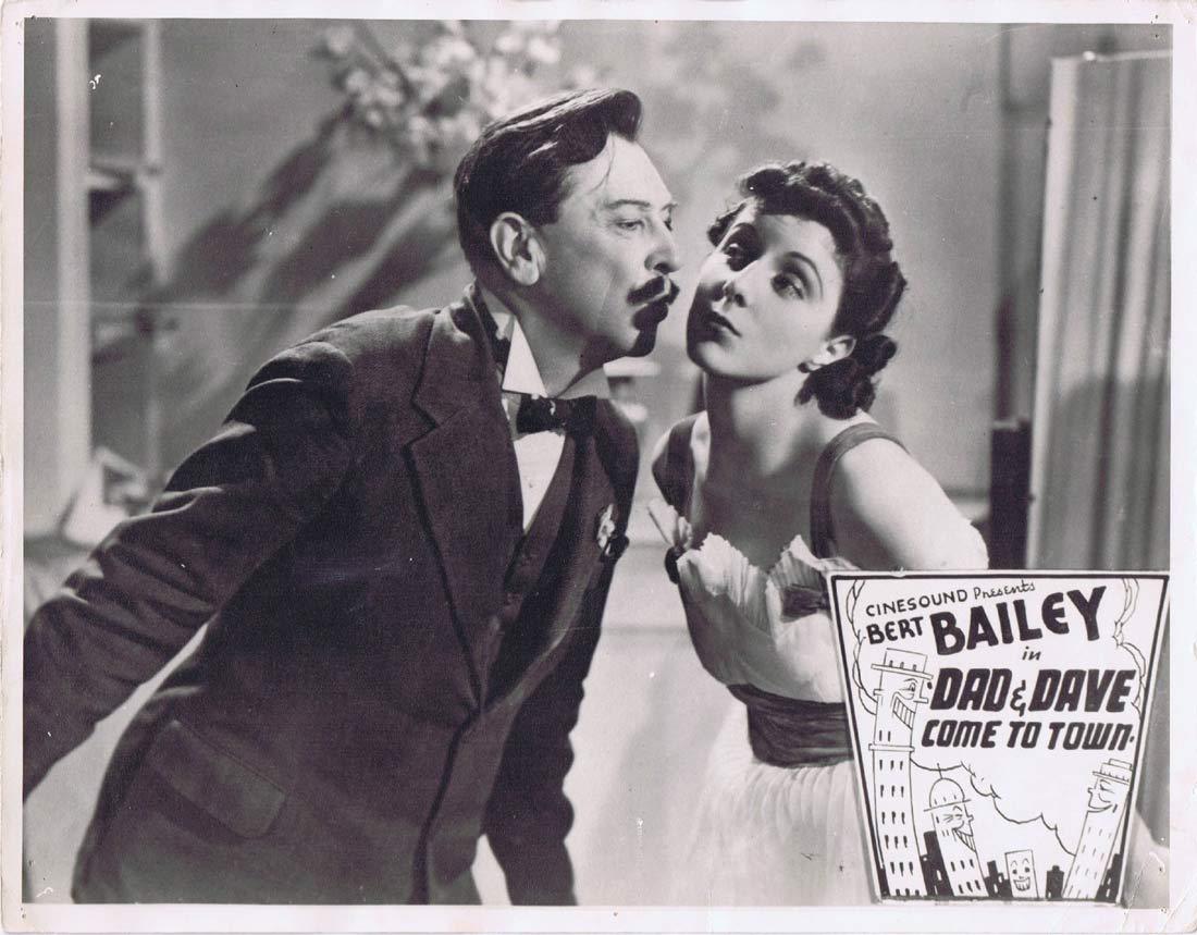 DAD AND DAVE COME TO TOWN Australian Lobby Card 3 1940s  Bert Bailey