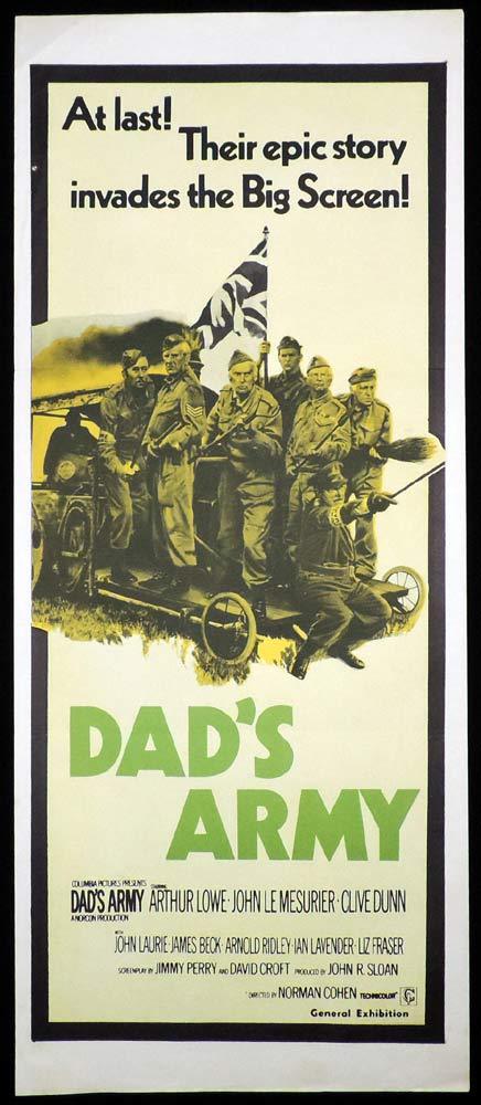 DAD’S ARMY Original Daybill Movie Poster Arthur Lowe