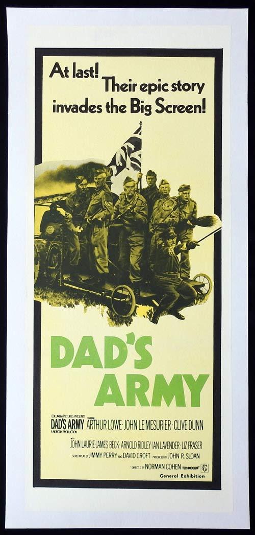 DAD’S ARMY Linen Backed Daybill Movie poster Arthur Lowe John LeMesurier
