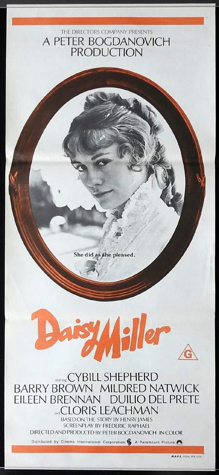 DAISY MILLER Original Daybill Movie poster Cybill Shpeherd