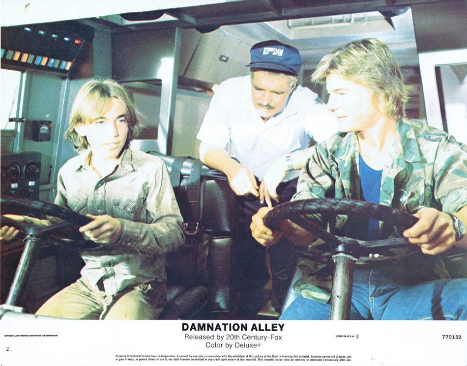 DAMNATION ALLEY Lobby Card 2 Jan-Michael Vincent George Peppard