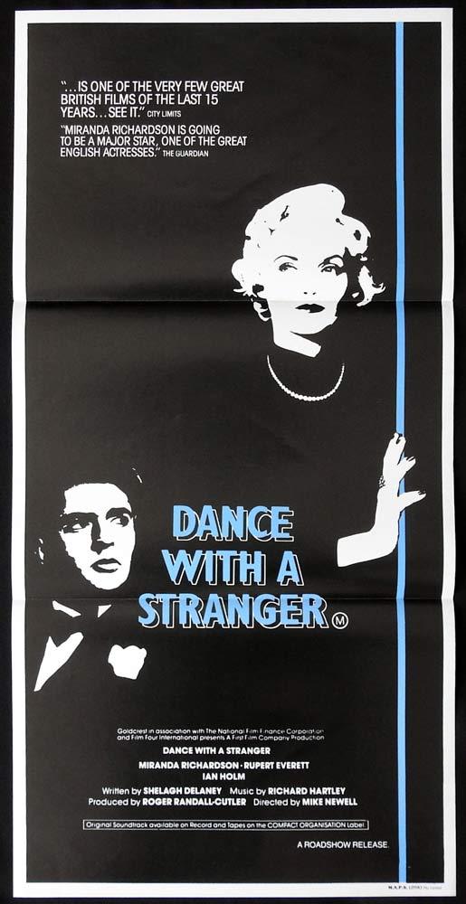 DANCE WITH A STRANGER Original Daybill Movie poster Miranda Richardson