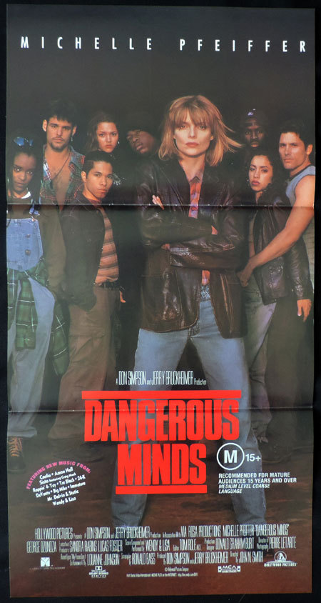 DANGEROUS MINDS Australian Daybill Movie poster Michelle Pfeiffer