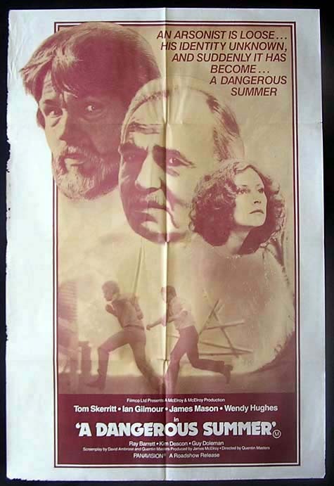 A DANGEROUS SUMMER Movie Poster 1979 Tom Skerritt Australian One sheet Movie poster