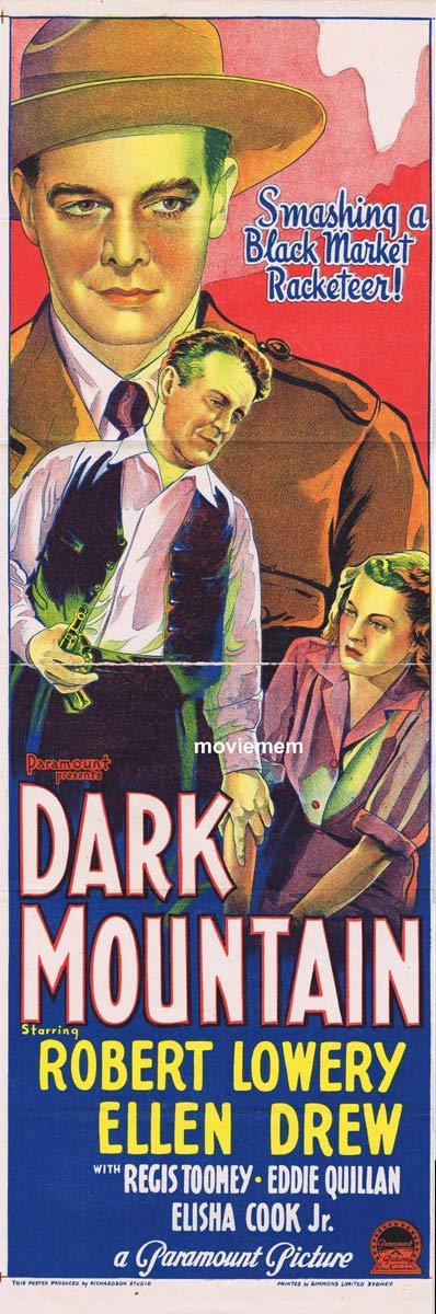 DARK MOUNTAIN Original Daybill Movie Poster Robert Lowery Film Noir