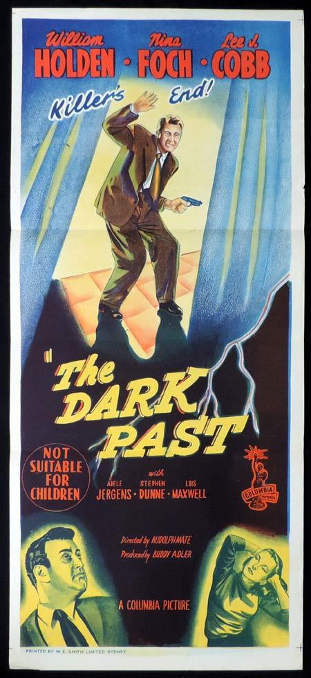 THE DARK PAST Original Daybill Movie Poster William Holden Rudolph Maté