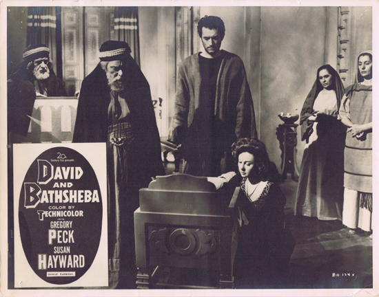 DAVID AND BATHSHEBA Lobby Card 1 Gregory Peck Susan Hayward