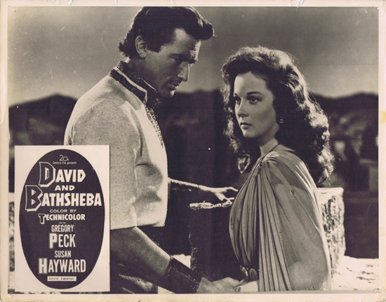 DAVID AND BATHSHEBA Lobby Card 2 Gregory Peck Susan Hayward