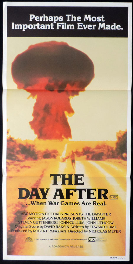 THE DAY AFTER Original Daybill Movie poster Jason Robards JoBeth Williams