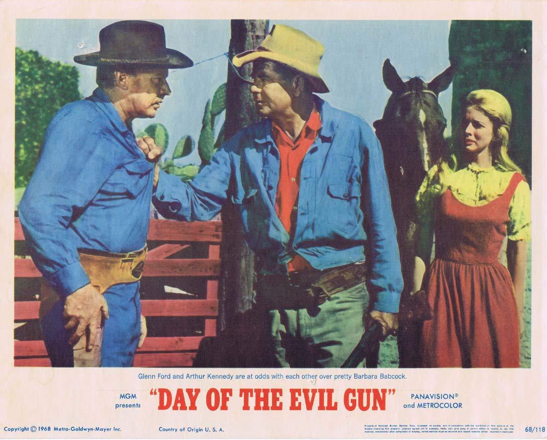 DAY OF THE EVIL GUN Lobby Card 2 Glenn Ford Arthur Kennedy